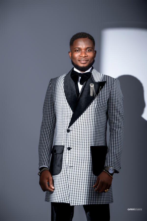 The Monochrome Peak Tuxedo Coat