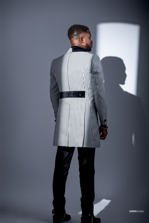 The Monochrome Peak Tuxedo Coat