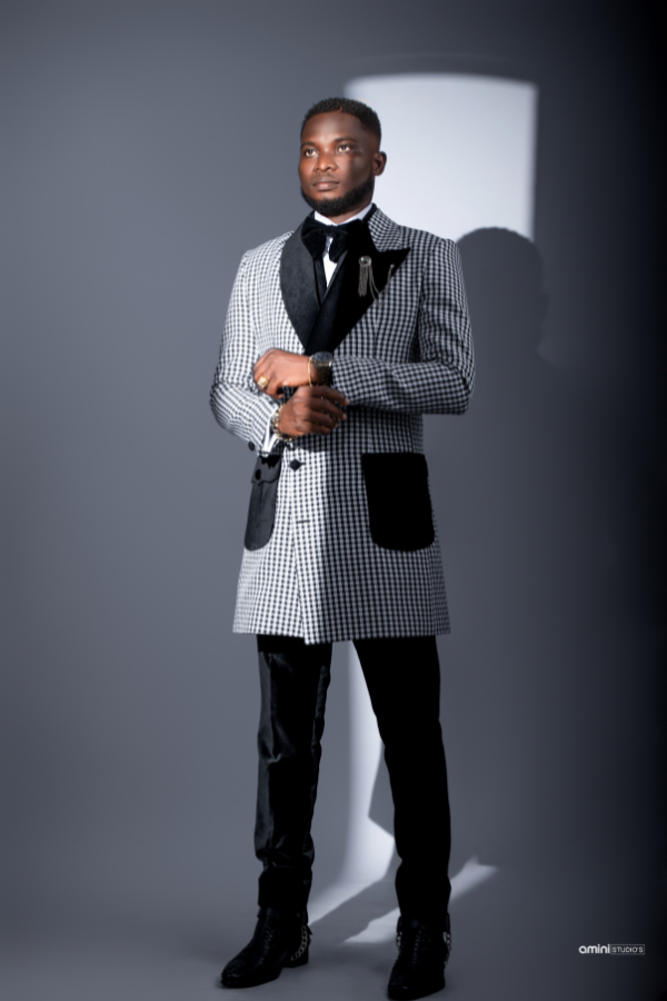 The Monochrome Peak Tuxedo Coat